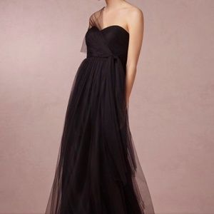 Jenny Yoo Onyx Tulle Annabelle Black Formal Gown